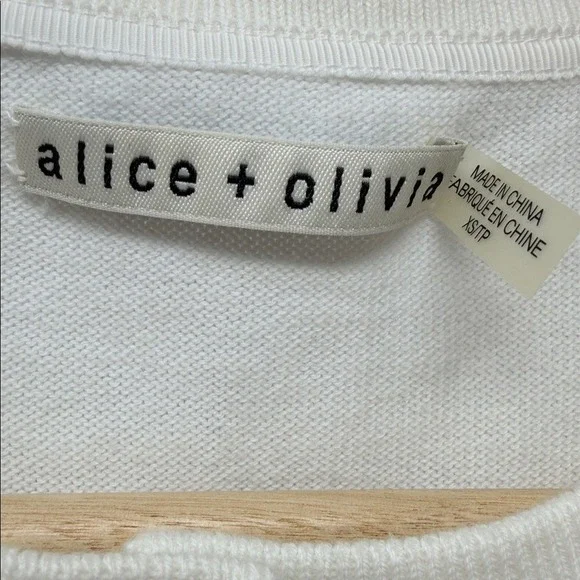 Alice + Olivia Ruthy Rainbow Pride Staceface Appliquéd Cotton-blend Cardigan. - Picture 5 of 10